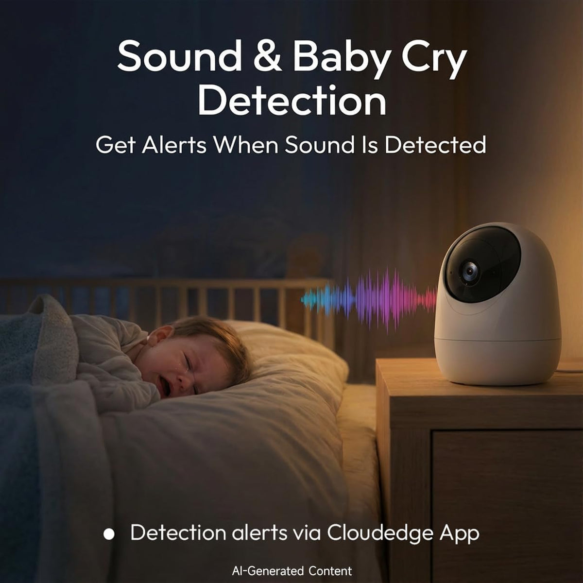 Rraycom 2.5K Indoor Security Camera, 5G/2.4G WiFi, Pet & Baby Monitor