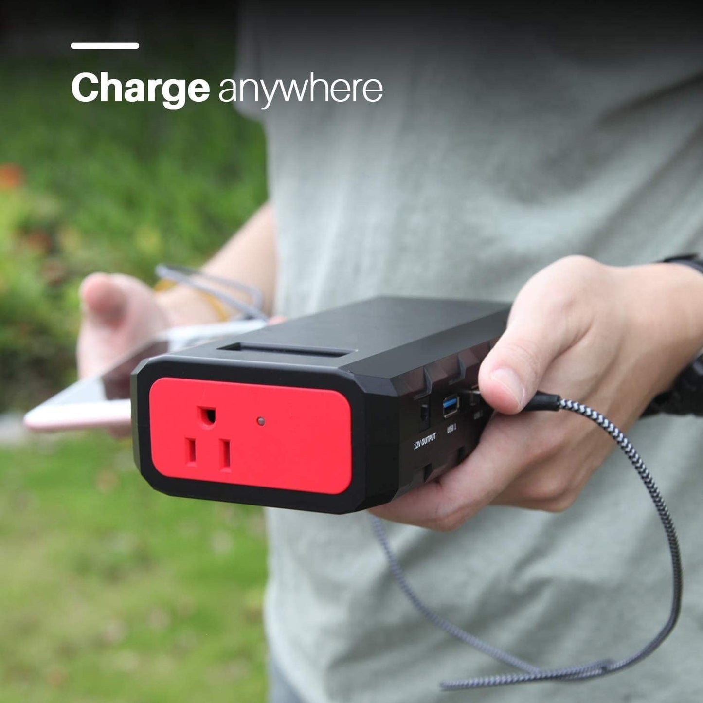 SinKeu 24000mAh Portable Power Bank with AC Outlet, 88.8Wh Portable Laptop Charger, Portable Power Station Outdoor Generators Portable for Home Backup Outdoor Emergency