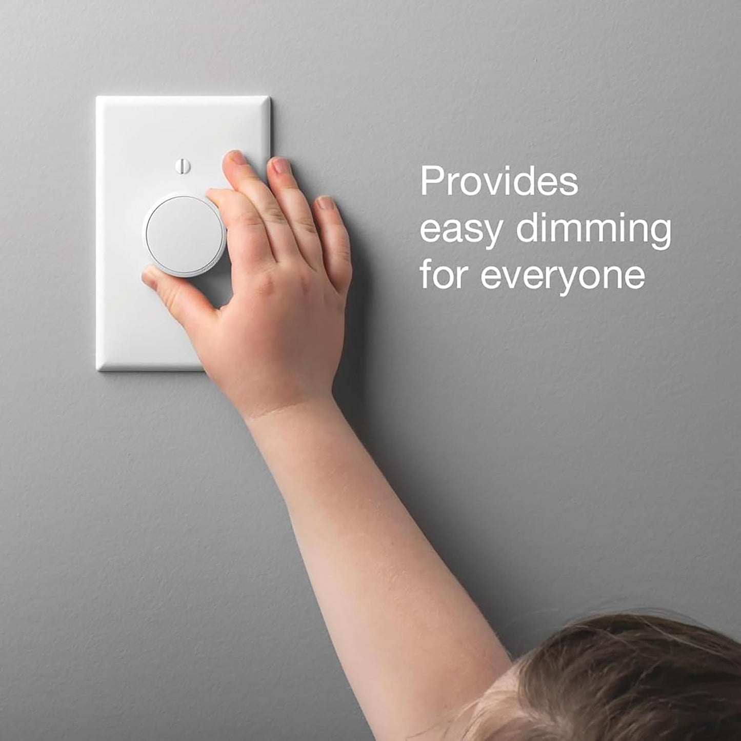 Lutron Aurora Smart Bulb Dimmer Switch, for Philips Hue Smart Bulbs | No app required, maintains connection with Philips Hue smart bulbs, even if Wi-Fi goes down, Z3-1BRL-WH-L0, White