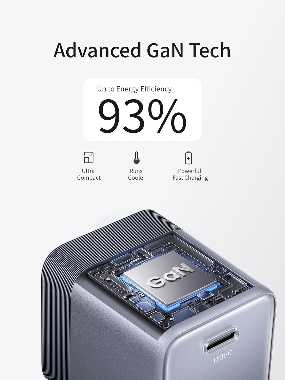 UGREEN Nexode Air 45W USB C Charger Block, Ultra Mini GaN Fast Charging | Foldable Plug, Compact Size (1.21 × 1.21 × 1.42 inches), Premium Texture, for iPhone 17, Galaxy S26/S25, Macbook Air/Neo/Pro