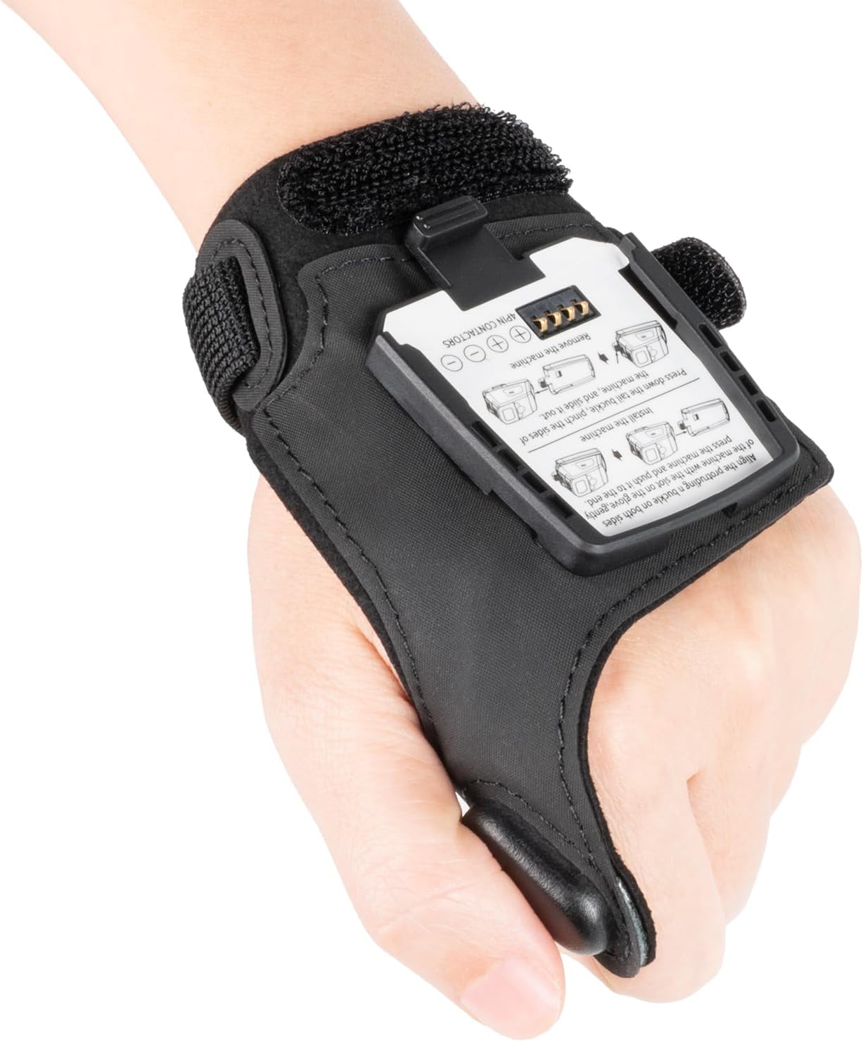 PG06 Left Hand Finger Trigger Glove Barcode Scanner Accessory | Compatible with GS02/ES02/NS02, Hands-Free Scanning, 1D/2D Scanner Support, Dustproof Design, Comfortable Wear