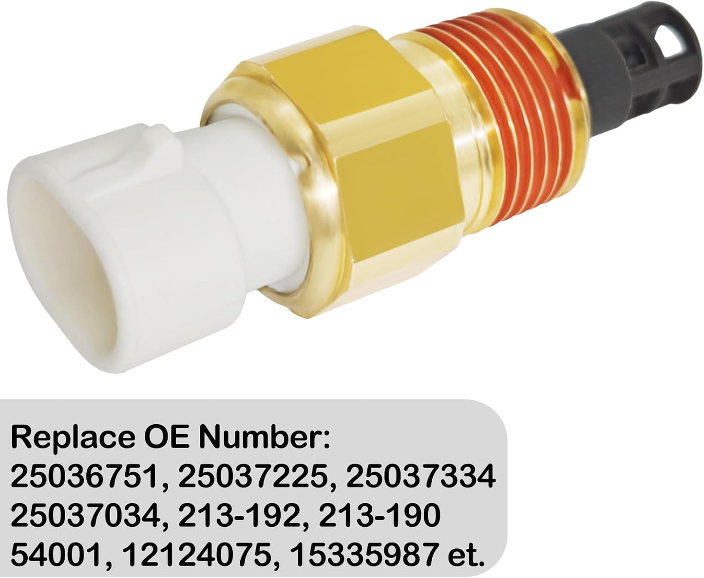 25036751 Intake Air Temperature Sensor Kit w/Pigtail Harness - Fits for GM, Buick, Cadillac, Chevrolet, GMC, Oldsmobile, Pontiac (1985-2009 Models) - Replaces 25036751, 25037225, 25037334