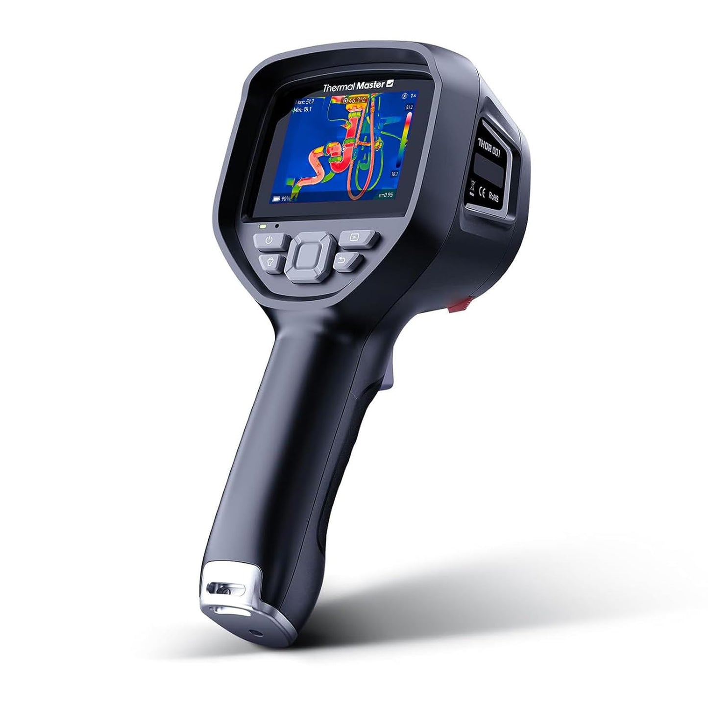 Thermal Master Thor002 Handheld Thermal Camera, 512 × 384 X³ Resolution | 3.5" IPS Screen, 5 Imaging Modes, -4℉ to 1022℉, ±3.6℉ Accuracy Thermal Imaging Camera for Home, HVAC, Electrical Inspections