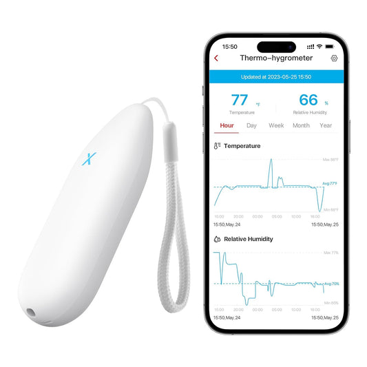 X-Sense Indoor Wi-Fi Thermometer Hygrometer, Base Station Required | Smart Temperature Sensor for House, Bedroom, Wine Cellar