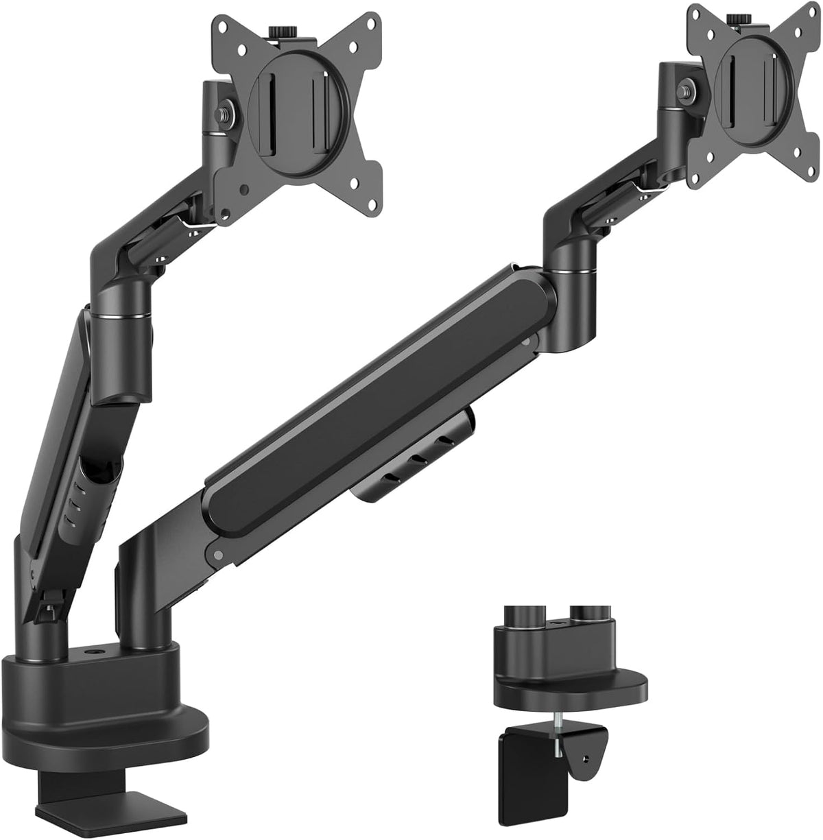 Dual Monitor Stand for Two Ultrawide 13"-34" Flat/Curved Computer Screens