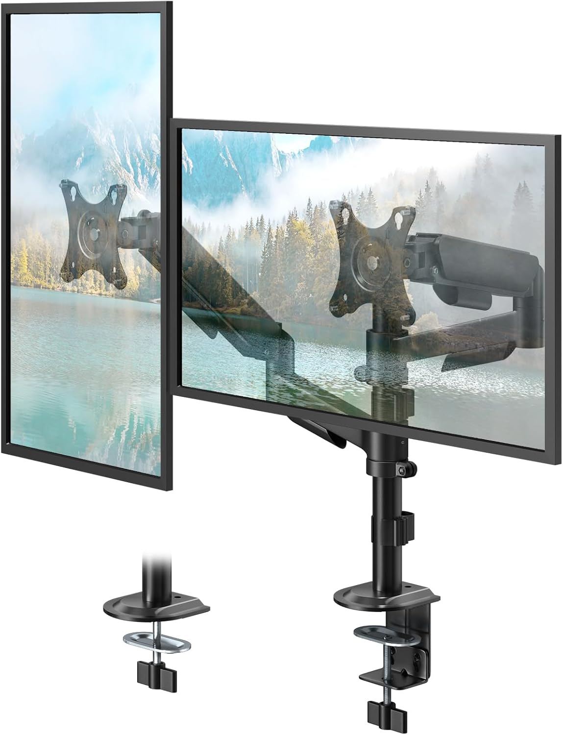 PUTORSEN Dual Monitor Stand for 17-32 Inch Screens, VESA 75/100