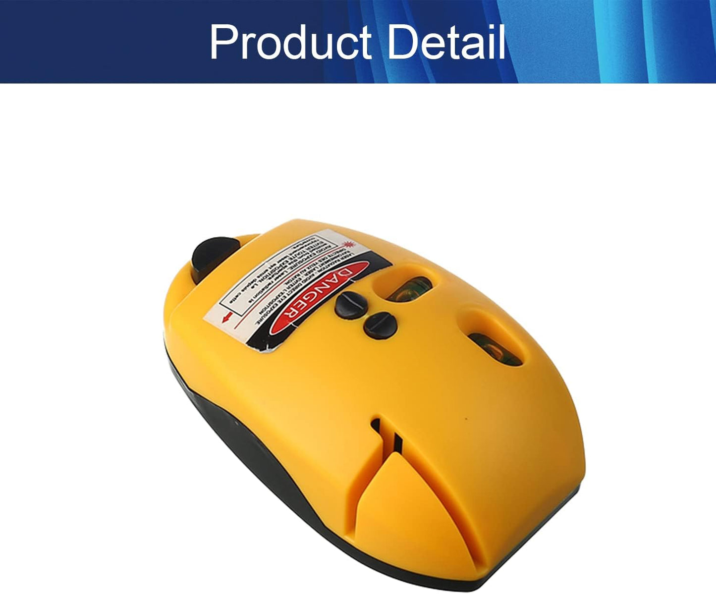 Level & Tool Laser Line Level 90° Multi Surface Laser Measuring | Horizontal & Vertical(Mouse), Laser Level has a Wall-Mounted Fixture, Which is Convenient for Repairing in Various Homes