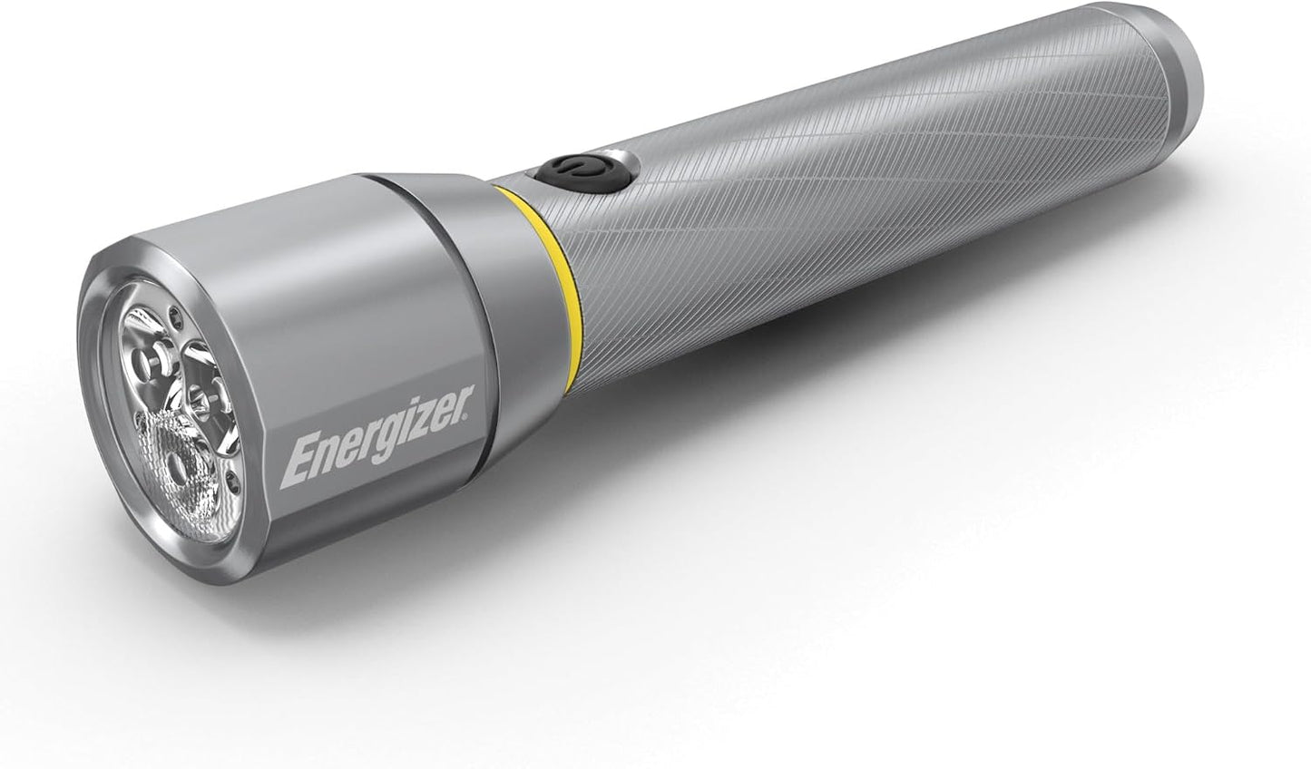 Energizer Vision HD Extra Performance LED Flashlight with Digital Focus, Durable and Bright Flashlight for Hurricane Supplies and Camping Gear, Flash Light with AA Batteries Included, Pack of 1