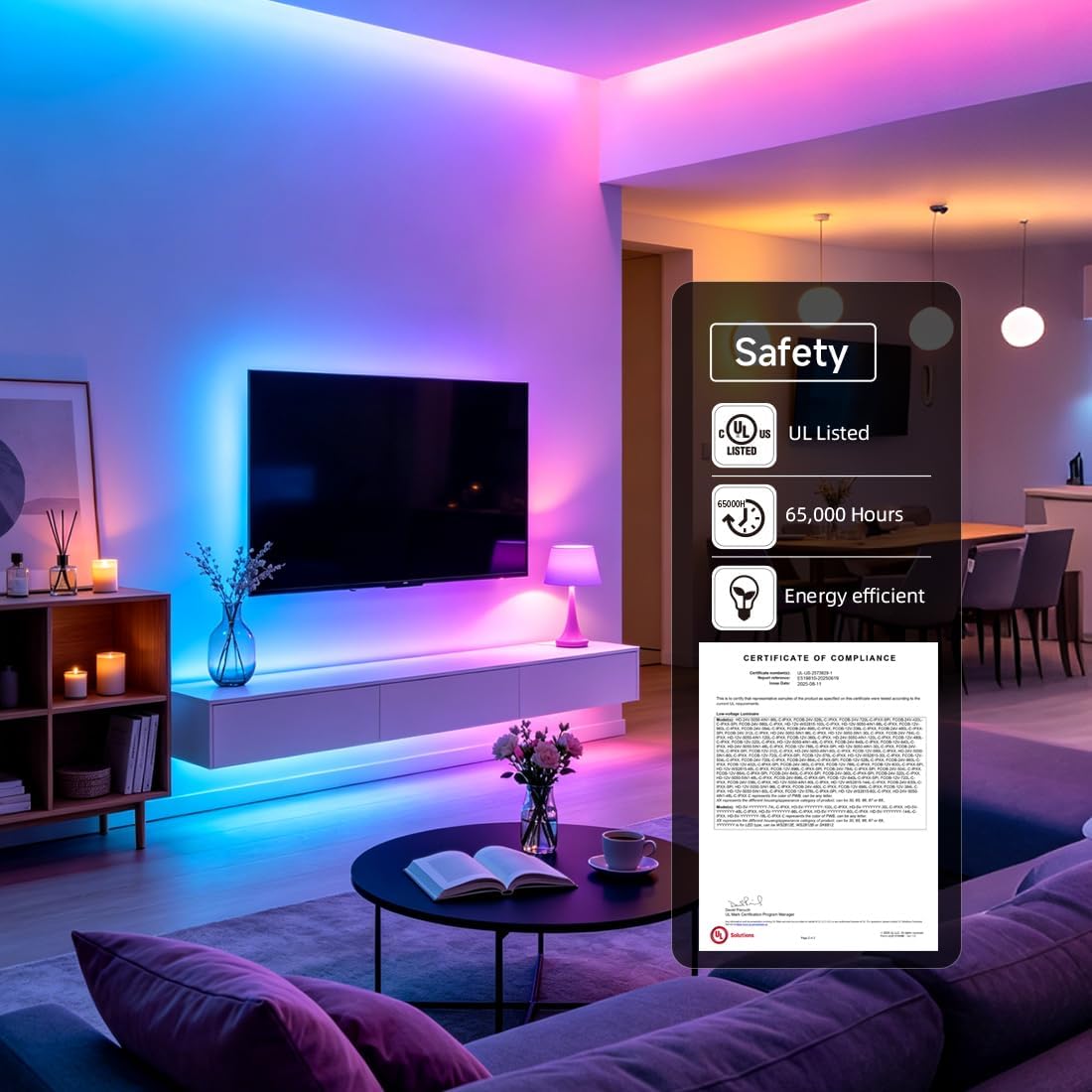 BTF-LIGHTING RGBW RGB+Natural White SK6812 (Similar WS2812B) 4 Colors in 1 LED Strip Individually Addressable 16.4ft 60Pixel/m 300LED UL Listed IP30 DC5V White PCB (No Adapter or Controller)