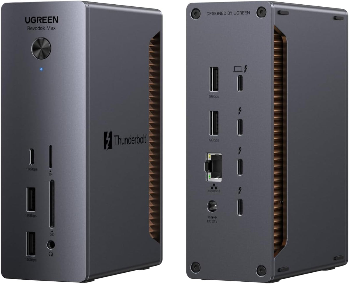 UGREEN Maxidok Thunderbolt 5 Docking Station, Triple 4K@60Hz, 4xTBT5 Port