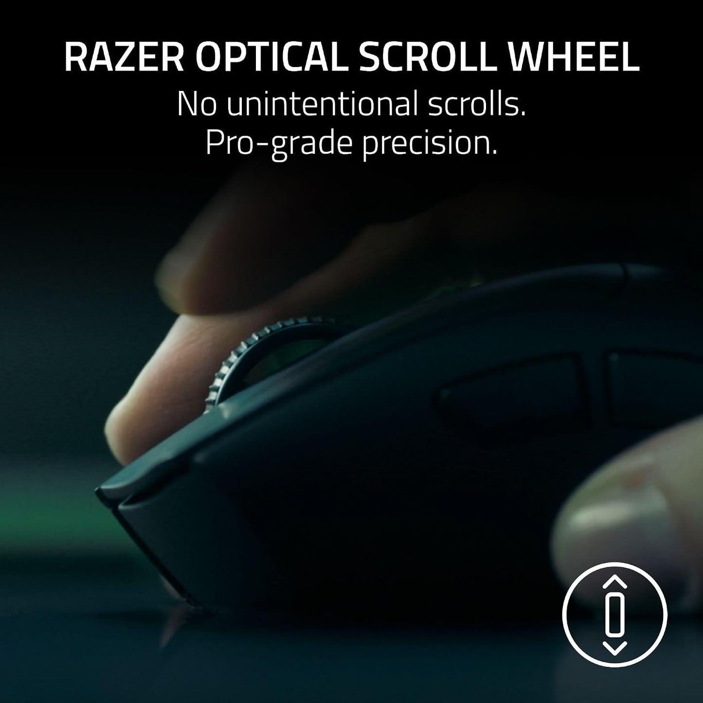 Razer DeathAdder V4 Pro Wireless Gaming Mouse, 8K Polling Rate, 56g, Black | HyperSpeed Wireless Gen-2, Optical Scroll Wheel, Optical Switches Gen-4, Focus Pro 45K Sensor Gen-2, Up to 150 Hr Battery
