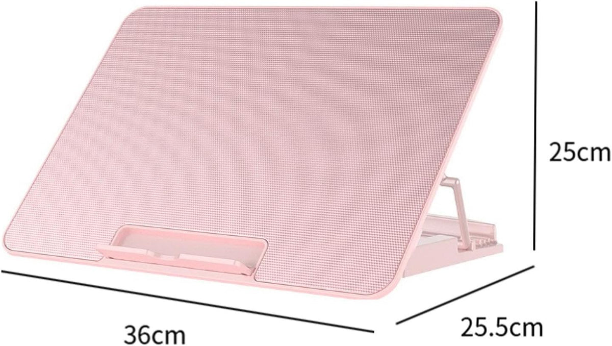 Laptop Cooling Pad with 6 Fans and Adjustable Height for Enhanced Performance, Pink