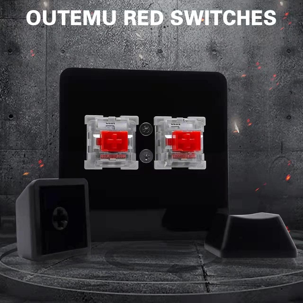 BTXETUEL NONO OSU keypad 2-Key Red axis Gaming USB Keyboard,Hotswap Mechanical Keyboard,Mini Mechanica RGB keypad for macros and Rhythm Games. | Hot-swappable Mini Mechanica RGB Keypad for Macros and Rhythm Games Office Work Shortcut Keys