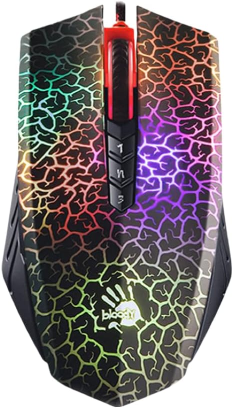 Bloody A70x Optical Gaming Mouse with Light Strike (LK) Switch & Scroll - Fully Programmable and Advance Macros (A70x-MatteBlack)
