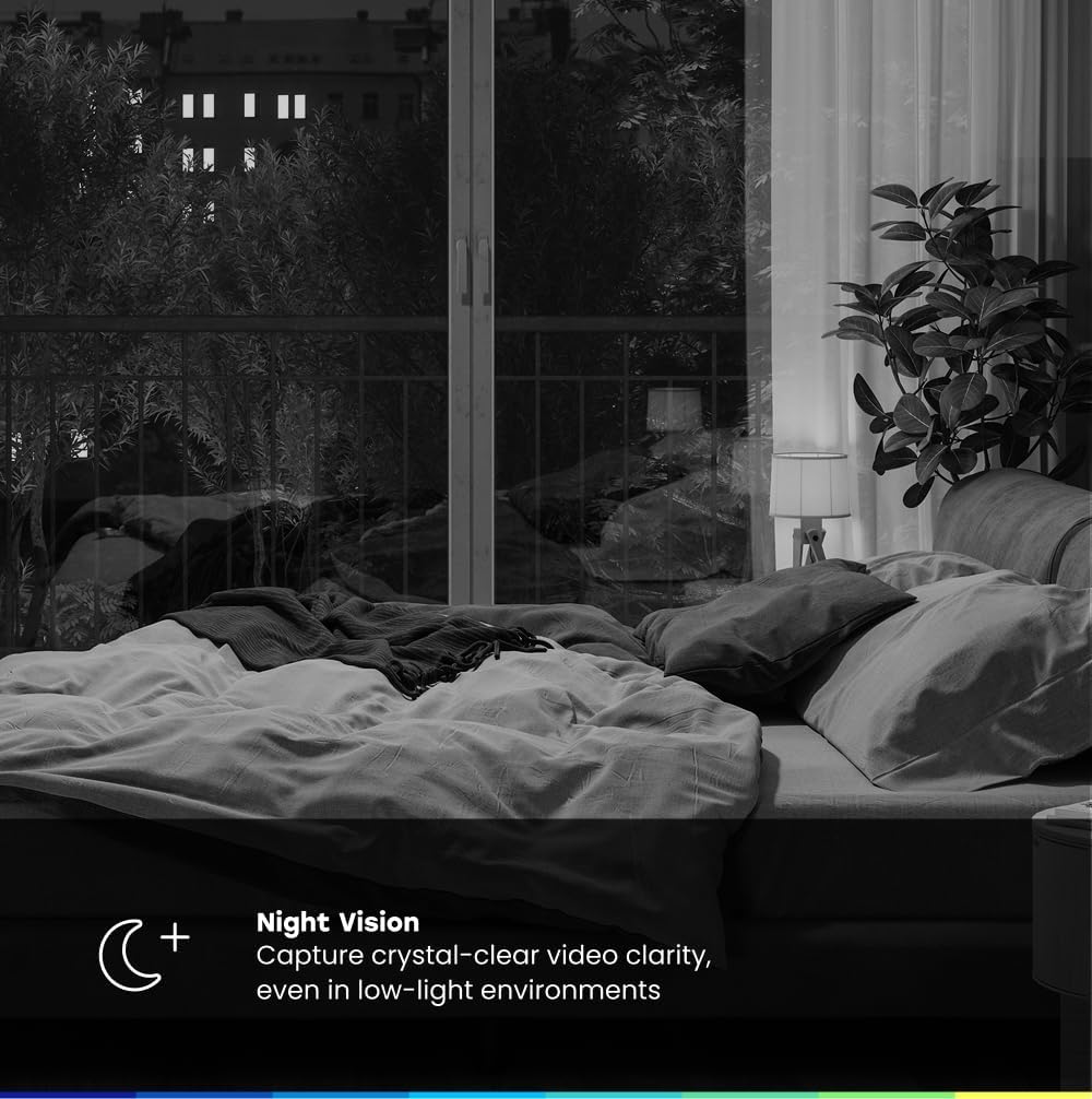 Chamberlain myQ Smart Indoor Security Camera – 1080p HD Video, Night Vision, Motion Detection, Wi-Fi, Two-Way Audio, Smartphone Control