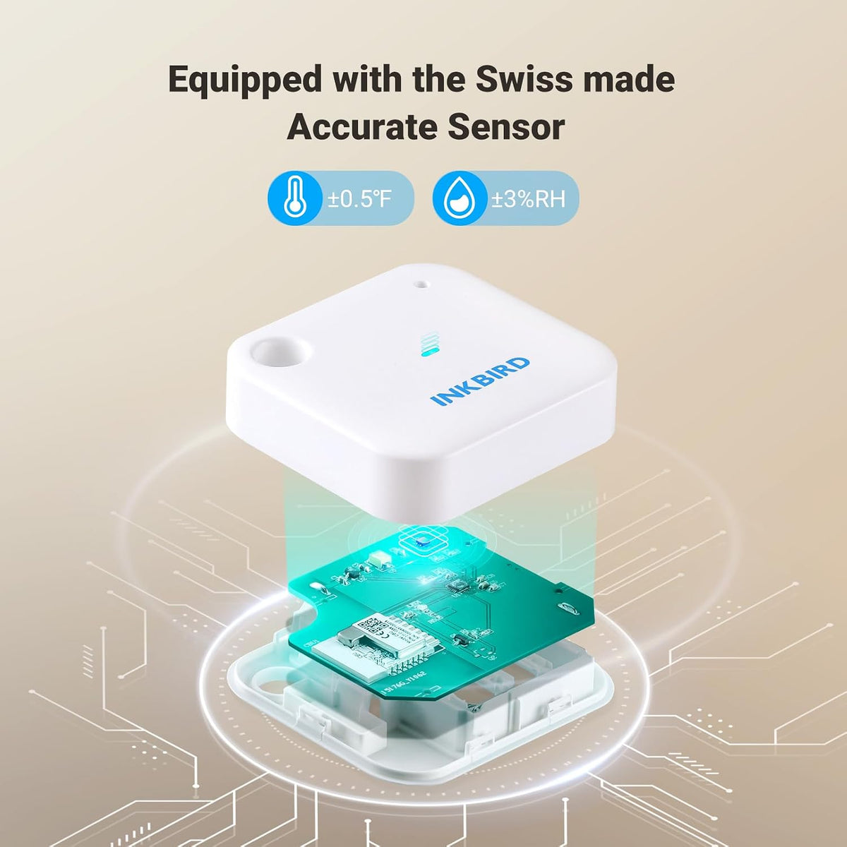 INKBIRD WiFi Thermometer Temperature and Humidity Sensor for Home