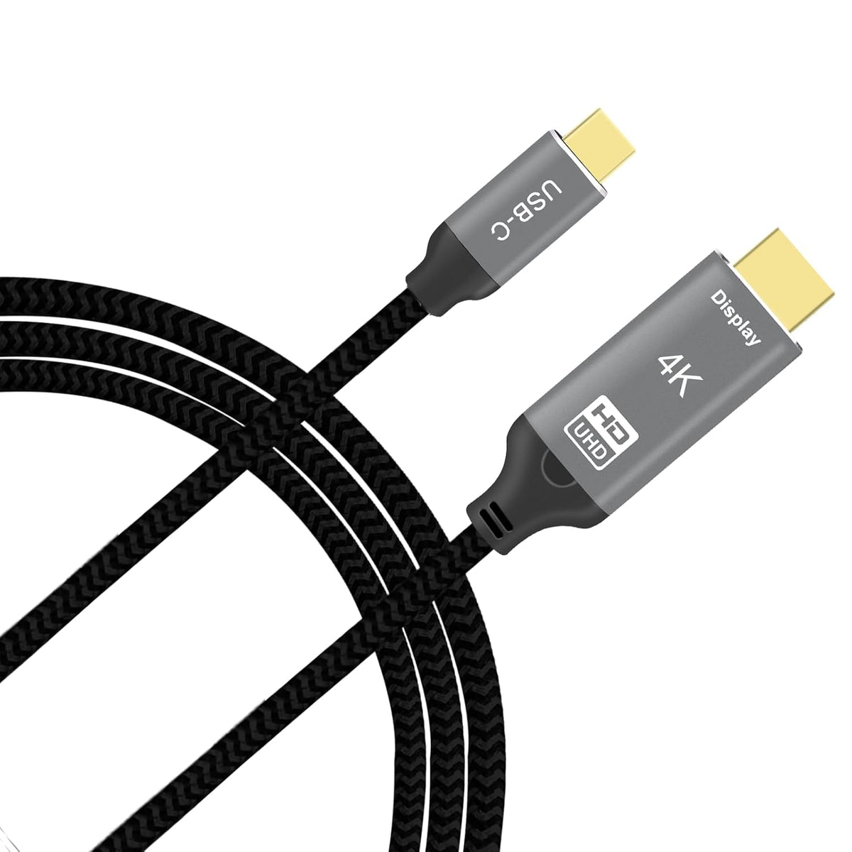 USB C to HDMI 2.1 4K@144Hz 6.6FT Aluminum Type-C to HDMI 8K Braided Cord - Thunderbolt 4/3 Compatible - Future UHD Visual Feast - Support 48Gbps/HDCP2.3/HDR 6.6FT(8K@30)