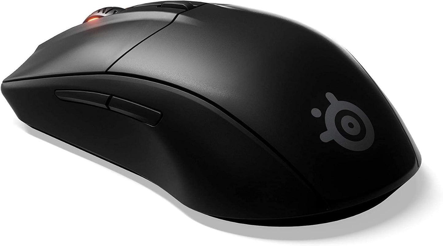 SteelSeries Rival 3 Wireless Gaming Mouse – 400+ Hour Battery Life – Dual Wireless 2.4 GHz and Bluetooth 5.0 – 60 Million Clicks – 18,000 CPI TrueMove Air Optical Sensor,Black