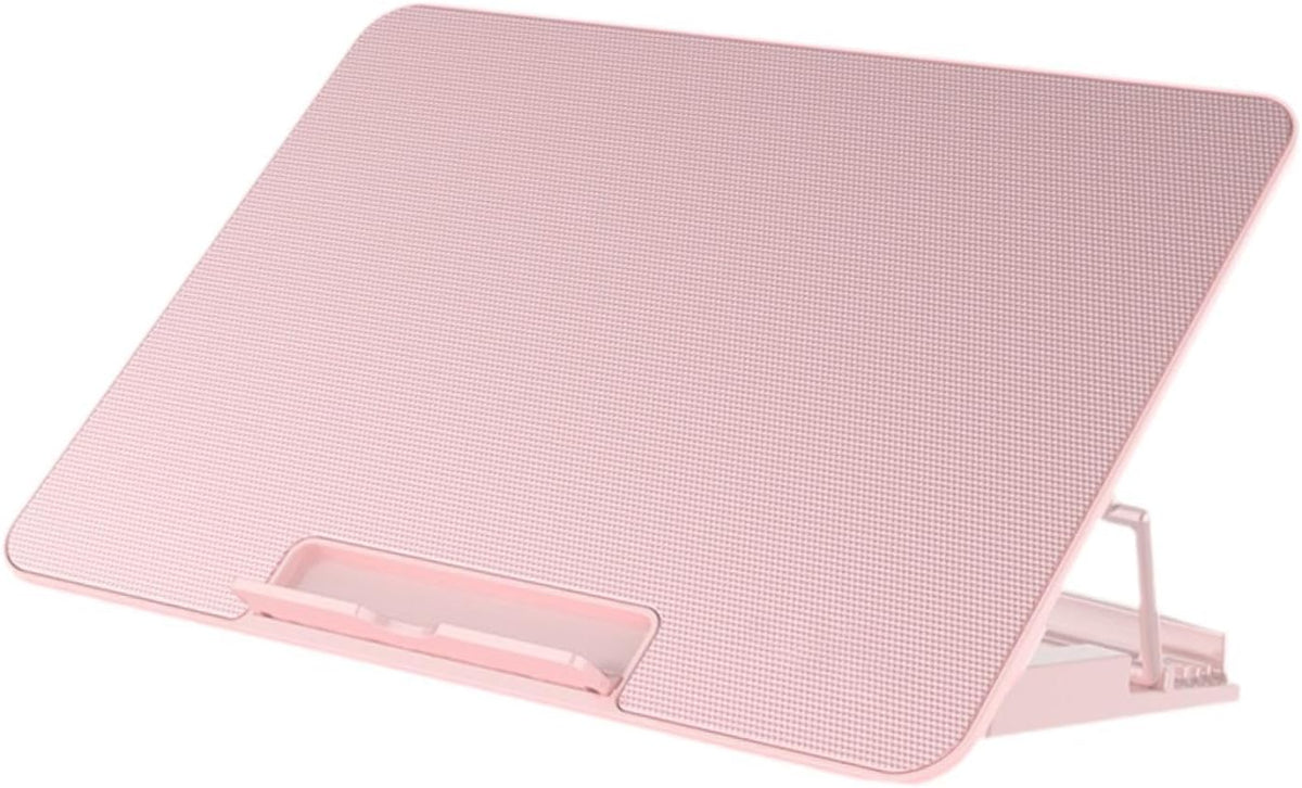 Laptop Cooling Pad with 6 Fans and Adjustable Height for Enhanced Performance, Pink