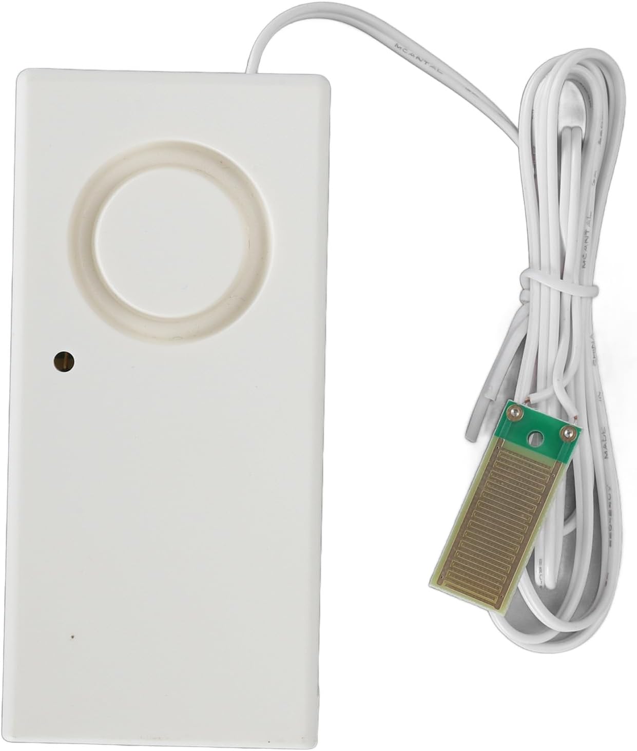 Water Leak Alarm Sensor, High Sensitivity 120dB Loud Audible Alert Overflow Detector for Home Kitchen Fish Tank Pool ABS Material