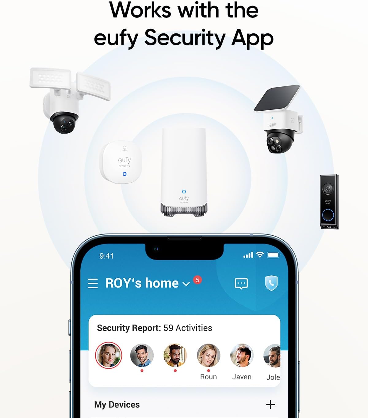 eufy Security Water and Freeze Sensor with Remote Alerts, IP65 Waterproof, 2-Year Battery Life, HomeBase Required, Compatible with HomeBase 2 and 3, Optional 24/7 Protection Service, App Control