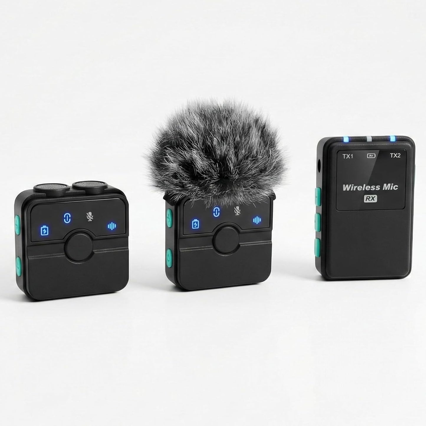 Creatormic Voice-enhancing Mini Wireless Lavalier Microphones for Iphone, Android, Camera - Limiter, Voice Eq, Noise Cancel, Magnetic Mount – 2 Pack Lapel Mics for Youtube, Vlogging, Streaming, Tiktok