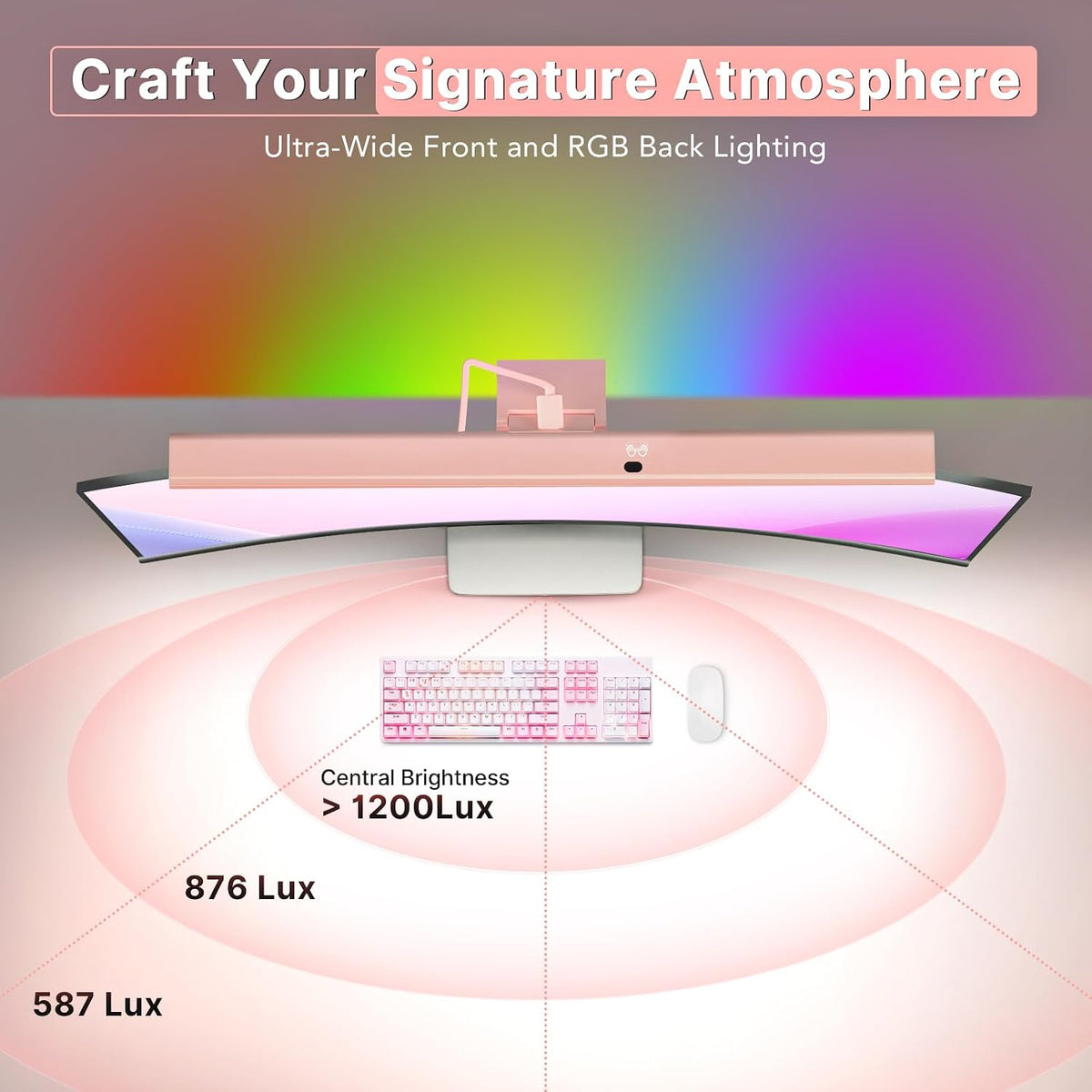 LED Monitor Light Bar, Computer Monitor Lamp for Home Office & Gaming