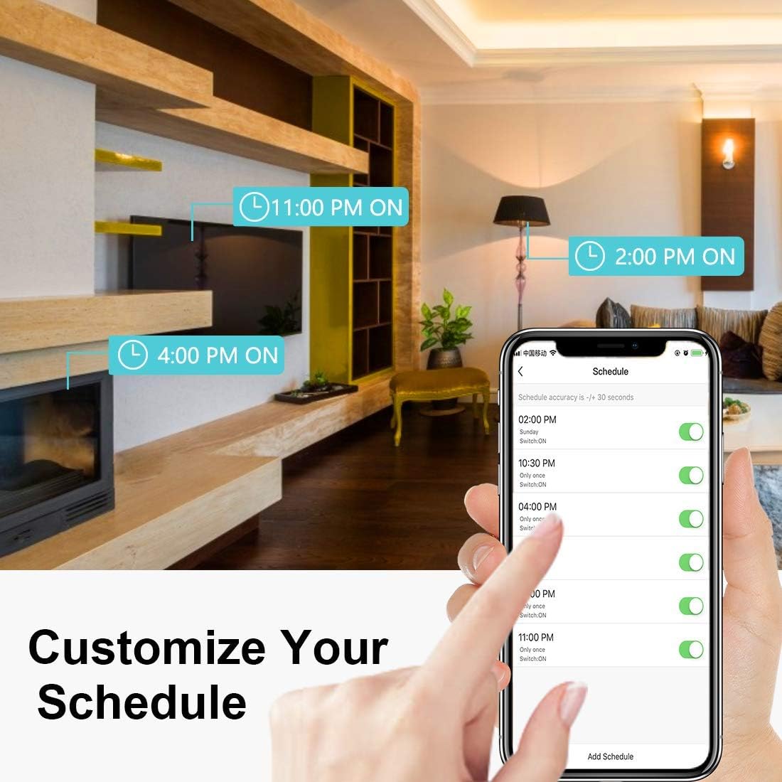 FRANKEVER Smart Plug,Smart outlets, Wi-Fi Mini Socket Outlet，Works with Alexa, Google Assistant,IFTTT, No Hub Required,Voice Control, APP Remote Control(1 Pack)