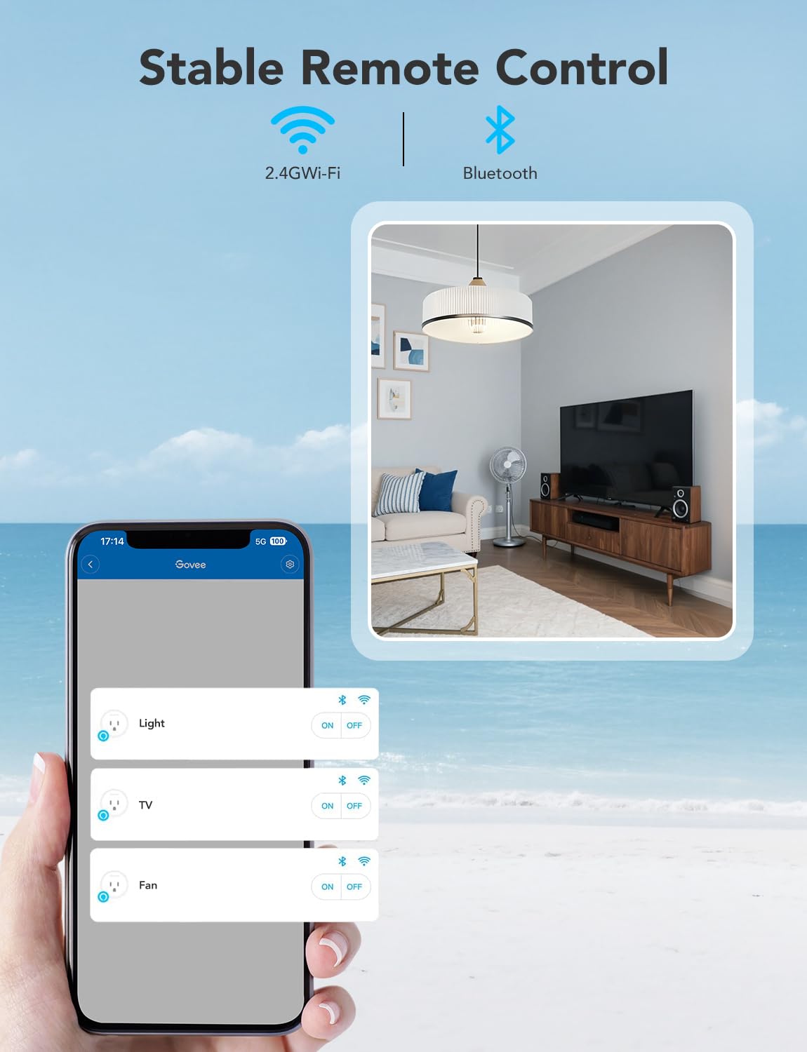 Govee Smart Plug, WiFi Plugs Work with Alexa & Google Assistant, Smart Outlet with Timer & Group Controller, WiFi Outlet for Home, No Hub Required, ETL & FCC Certified, 2.4G WiFi Only, 2 Pack