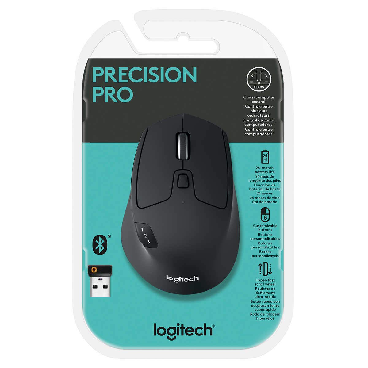 Logitech 910005592 M720 Triathalon Multi-Device Wireless Mouse - Black