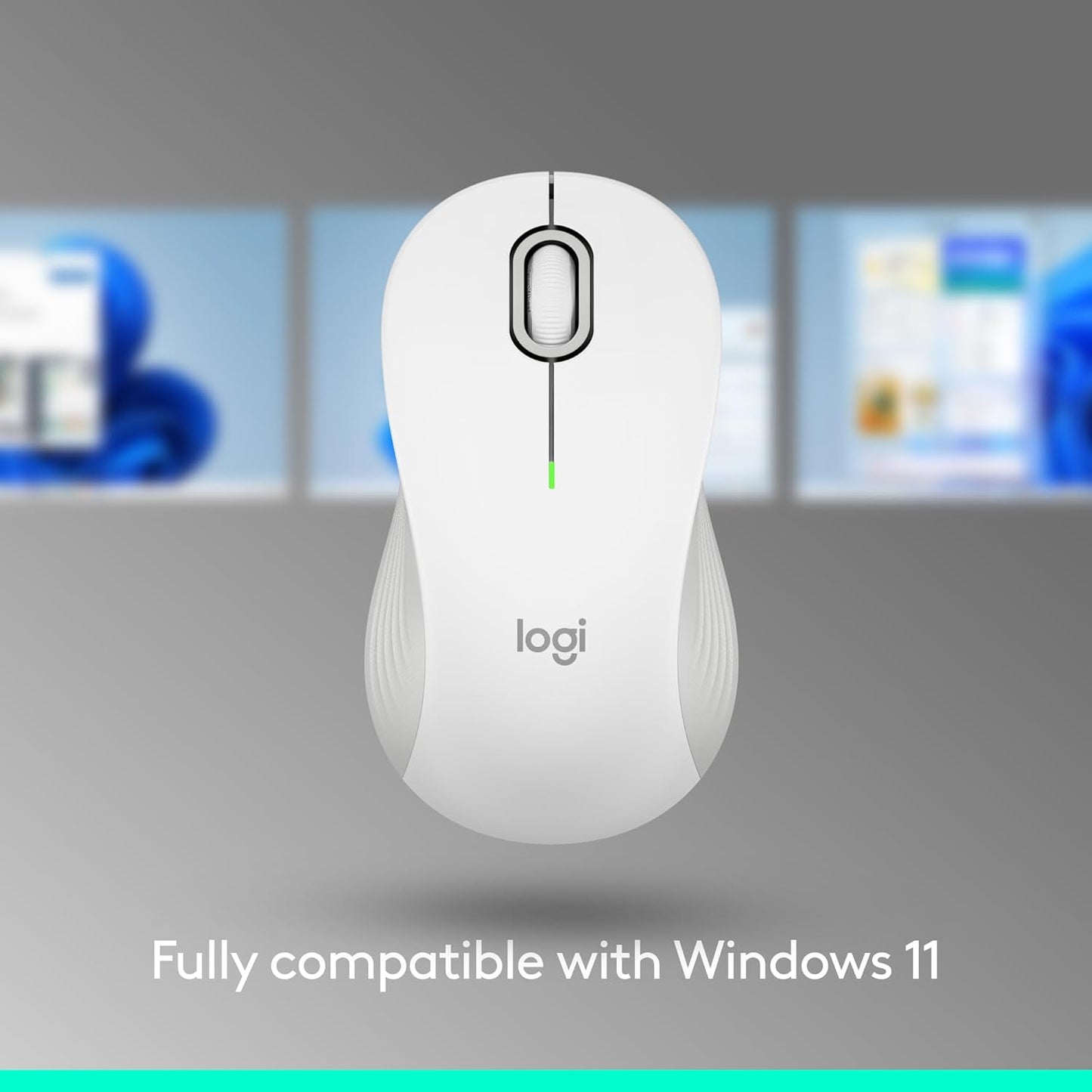 Logitech Signature M550 Wireless Mouse Small to Medium Sized - Off White | For small to medium sized hands, 2-year battery, multi-device compatibility