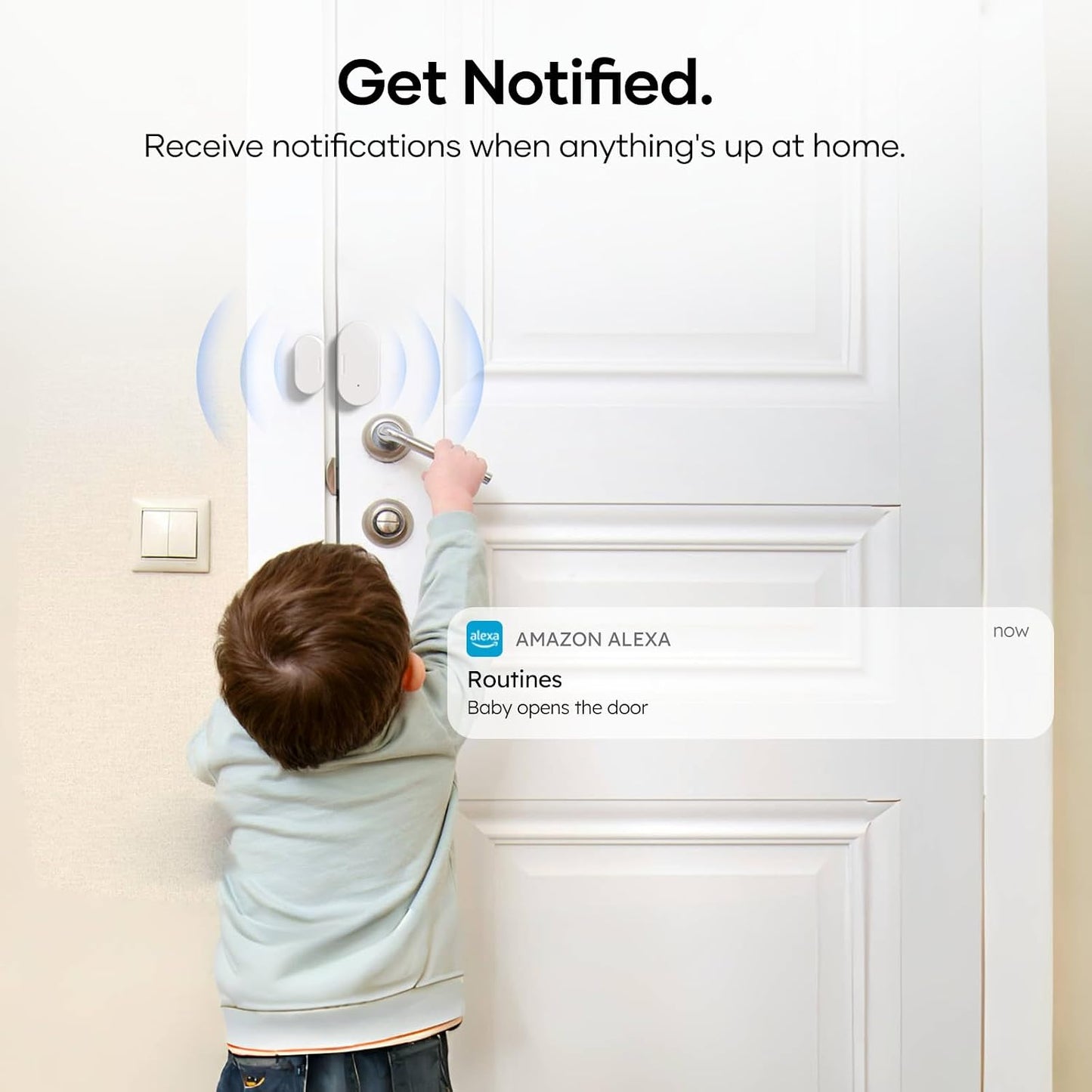 4 Pack Zigbee Door Sensor, Mini Smart Contact Sensor for Home Automation, Kid Safety, Compatible with SmartThings, Alexa, Home Assistant, Aeotec, Hubitat, Homey, Zigbee Hub Required