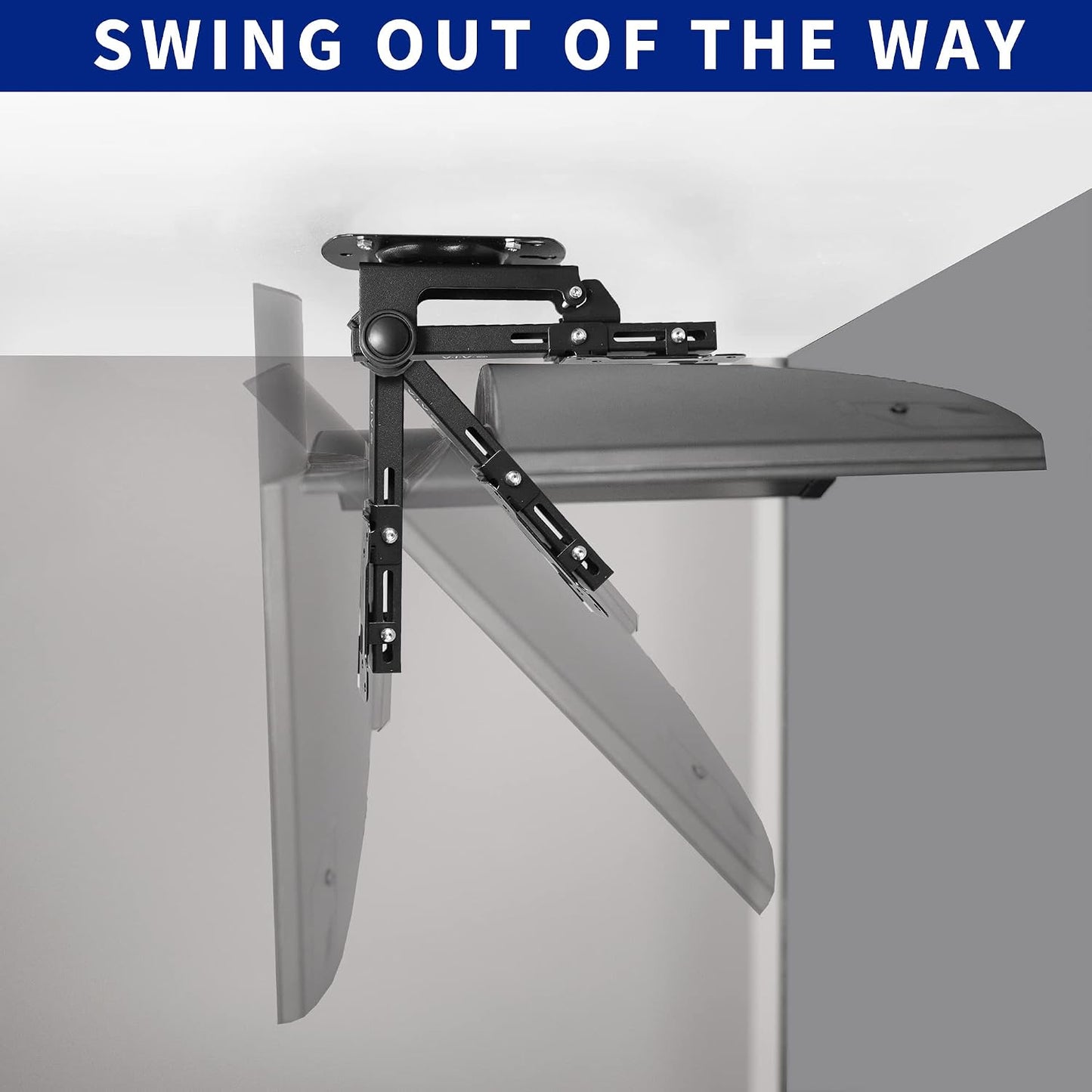 VIVO MOUNT-M-FD27 Manual Folding Ceiling Mount for 13-27 inch Flat Screens, Tilt Roof, Under Cabinet Mount for LCD TVs and Monitors