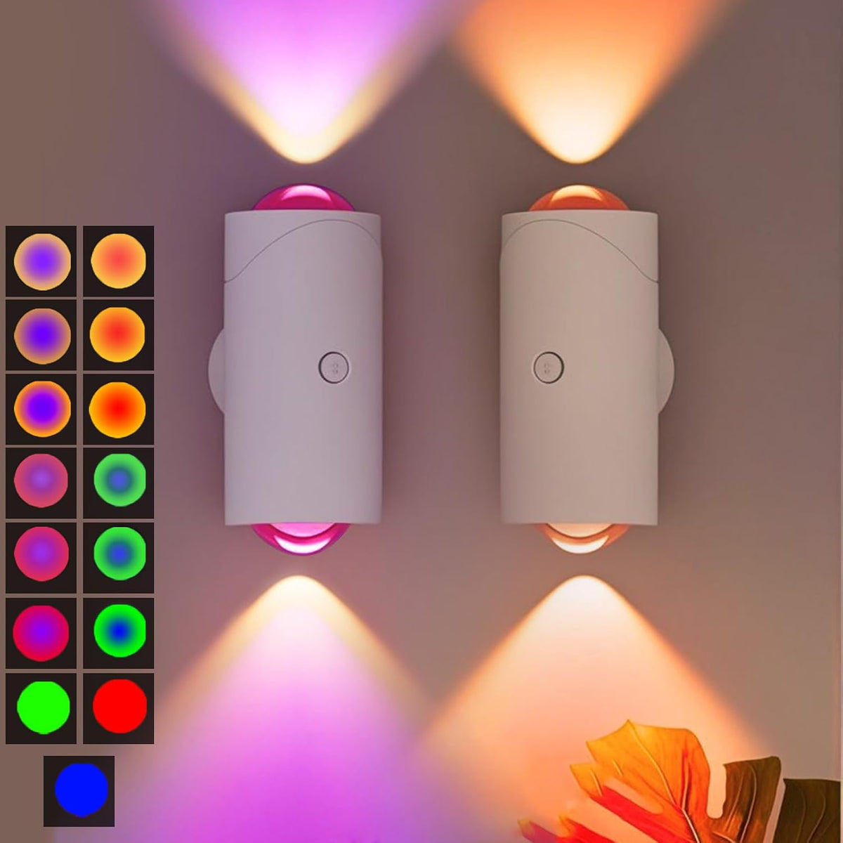 Rechargeable Motion Sensor Light, Magnetic Battery Operated Wall Sconces