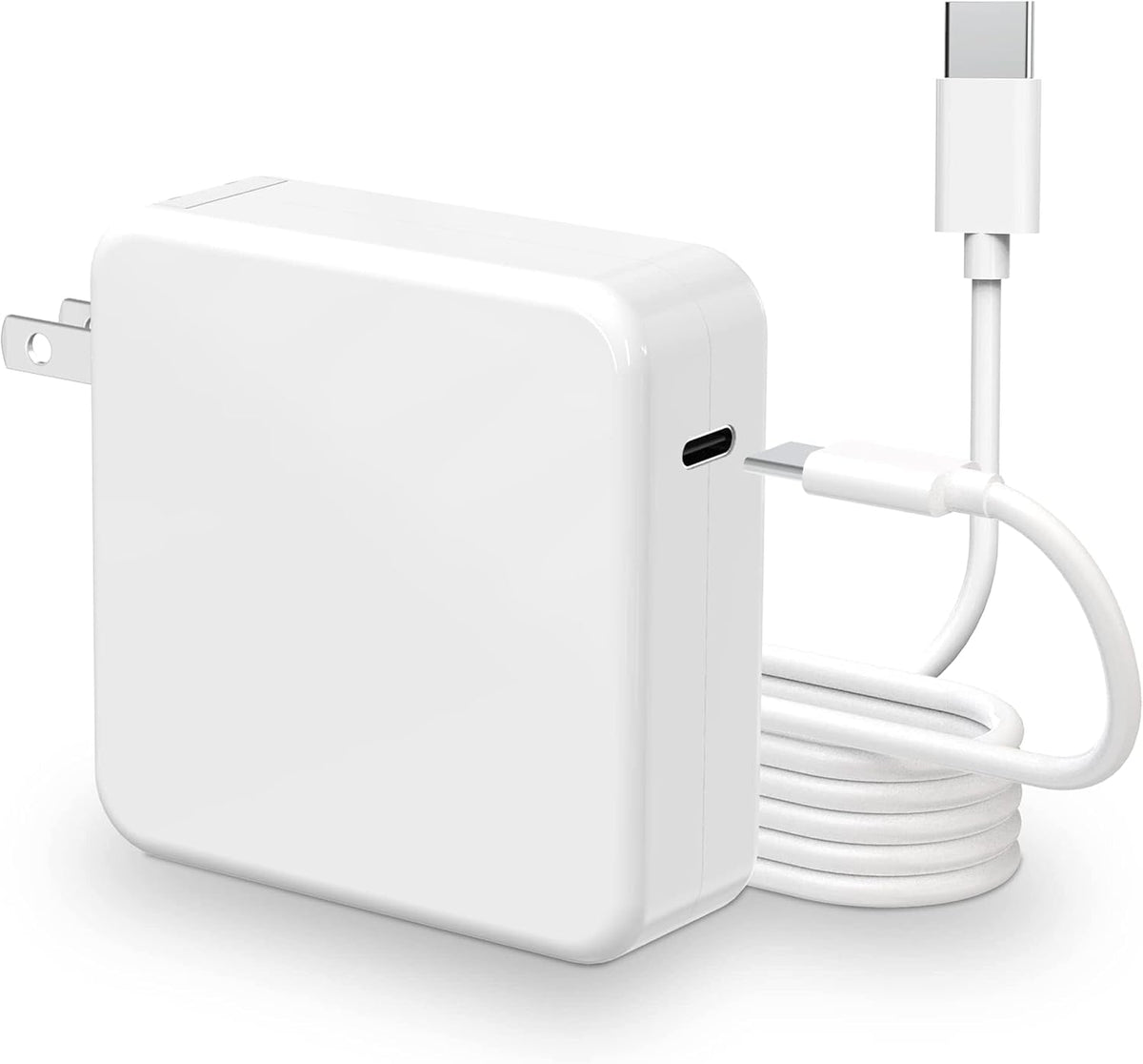 100W GaN USB C Laptop Charger for MacBook Pro/Air Power Adapter | Compatible with MacBook Pro/Air M1-M5, 13-16 Inch, iPad Pro, Samsung Galaxy and more USB-C devices with foldable plug