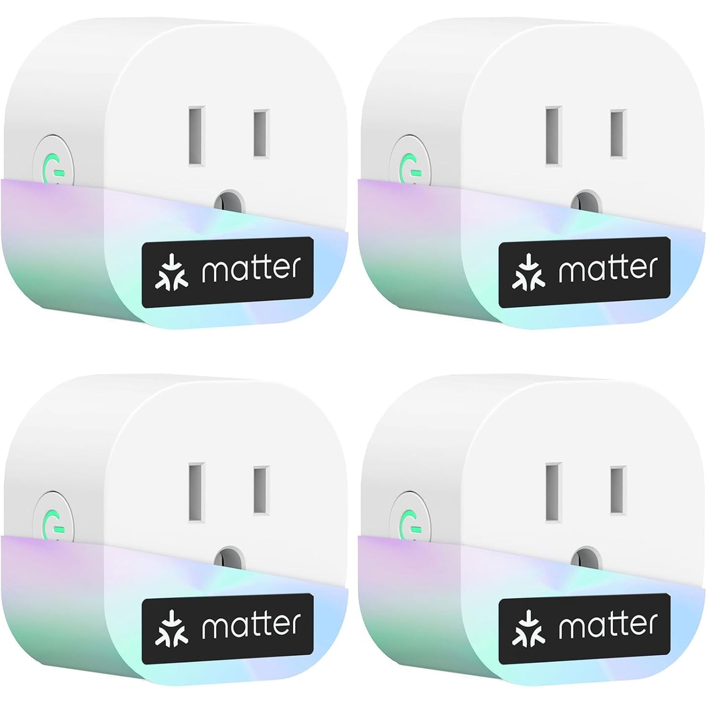 meross Matter Smart Plug Mini, Compact Size,100% Privacy Wi-Fi Smart Outlet | FFS Easy Setup, App & Voice Control Supports Apple Home, Alexa, Google Home with Schedule & Timer, 2.4G Wi-Fi Only (4 Pack)