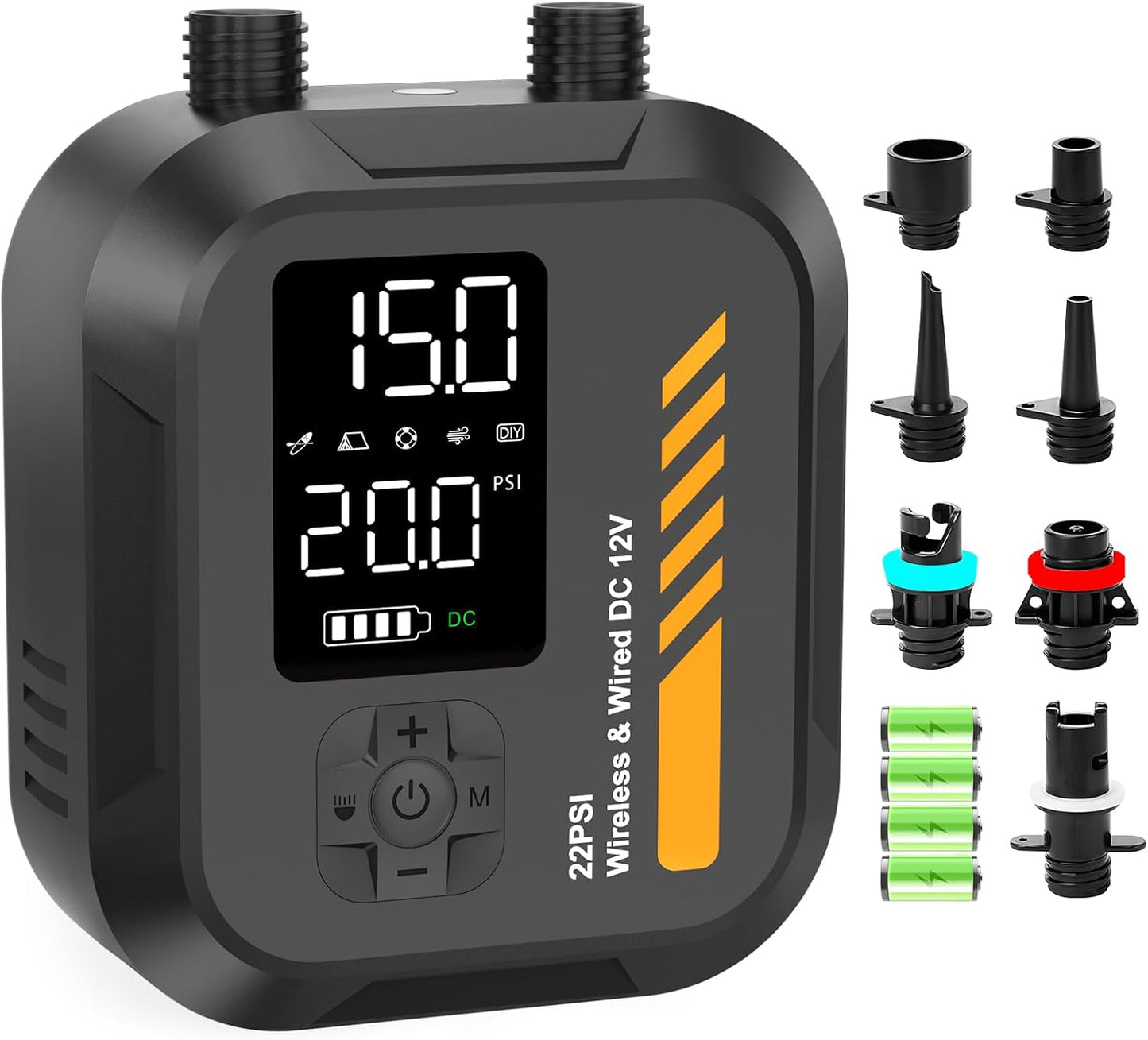 WEOLULI Paddle Board Pump Electric Portable,22 PSI SUP Air Pump,7800mAh