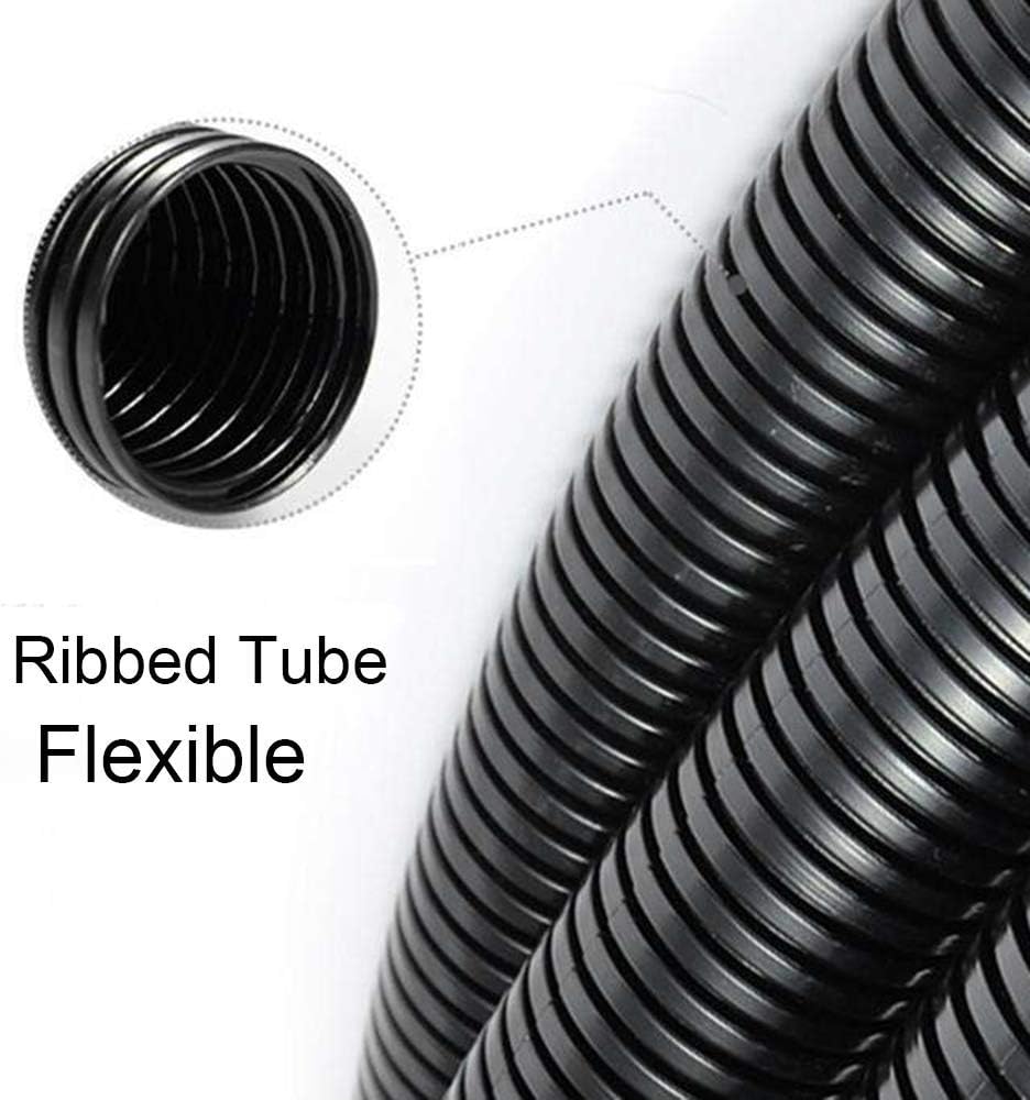 ZhiYo 100 FT 1/4" Wire Loom Split Tubing Auto Wire Conduit | Flexible Cover