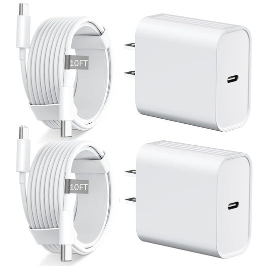 iPhone 18 17 16 Pro Max Charger Fast Charging 10 FT Long USB C Cable Cord