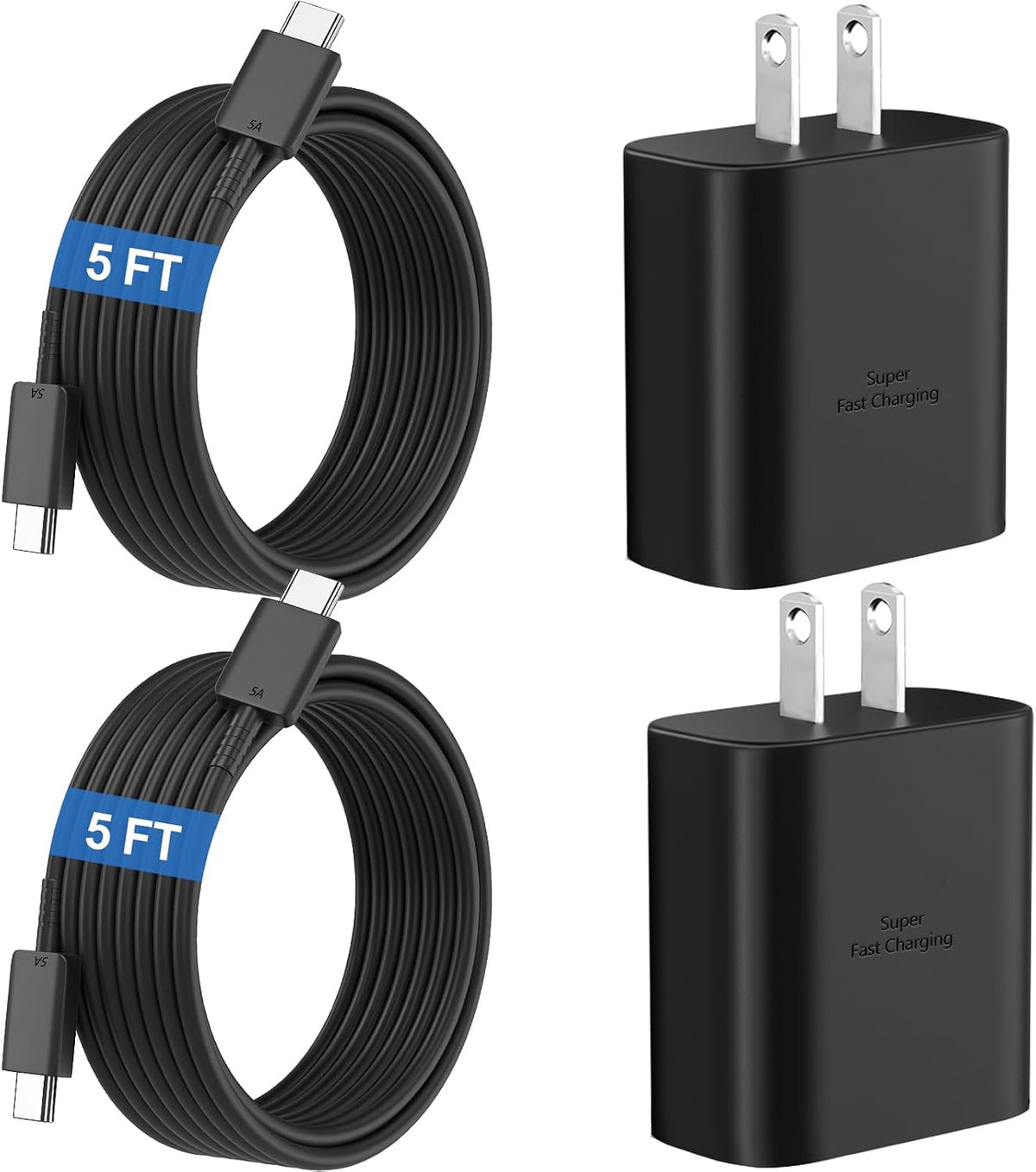 45W Super Fast USB C Android Type C Phone Charger Fast Charging 6.6FT Cord