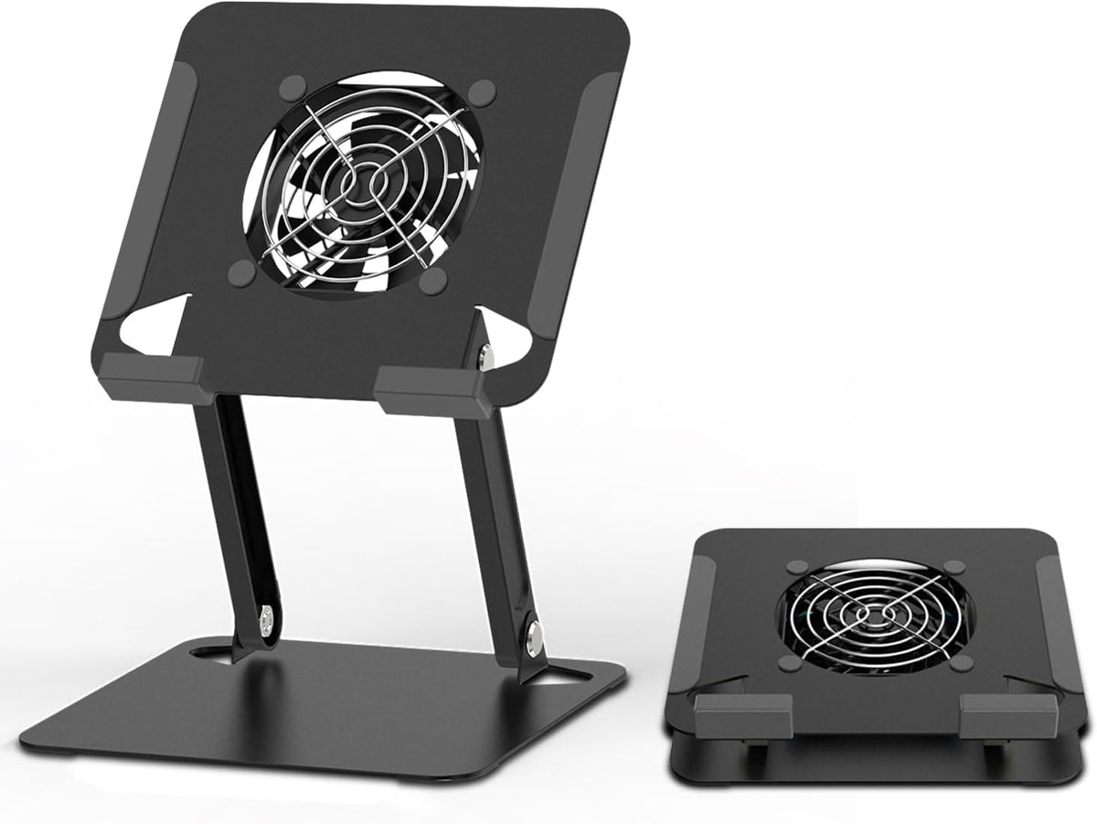 Surface Pro Stand, iPad Cooler,Aluminum Cooling Pad,Sturdy Tablet Stand Holder with Quiet Fan for Microsoft Surface Tablets,iPad Series,Samsung Galaxy Tabs-Up to 15-in Tablets
