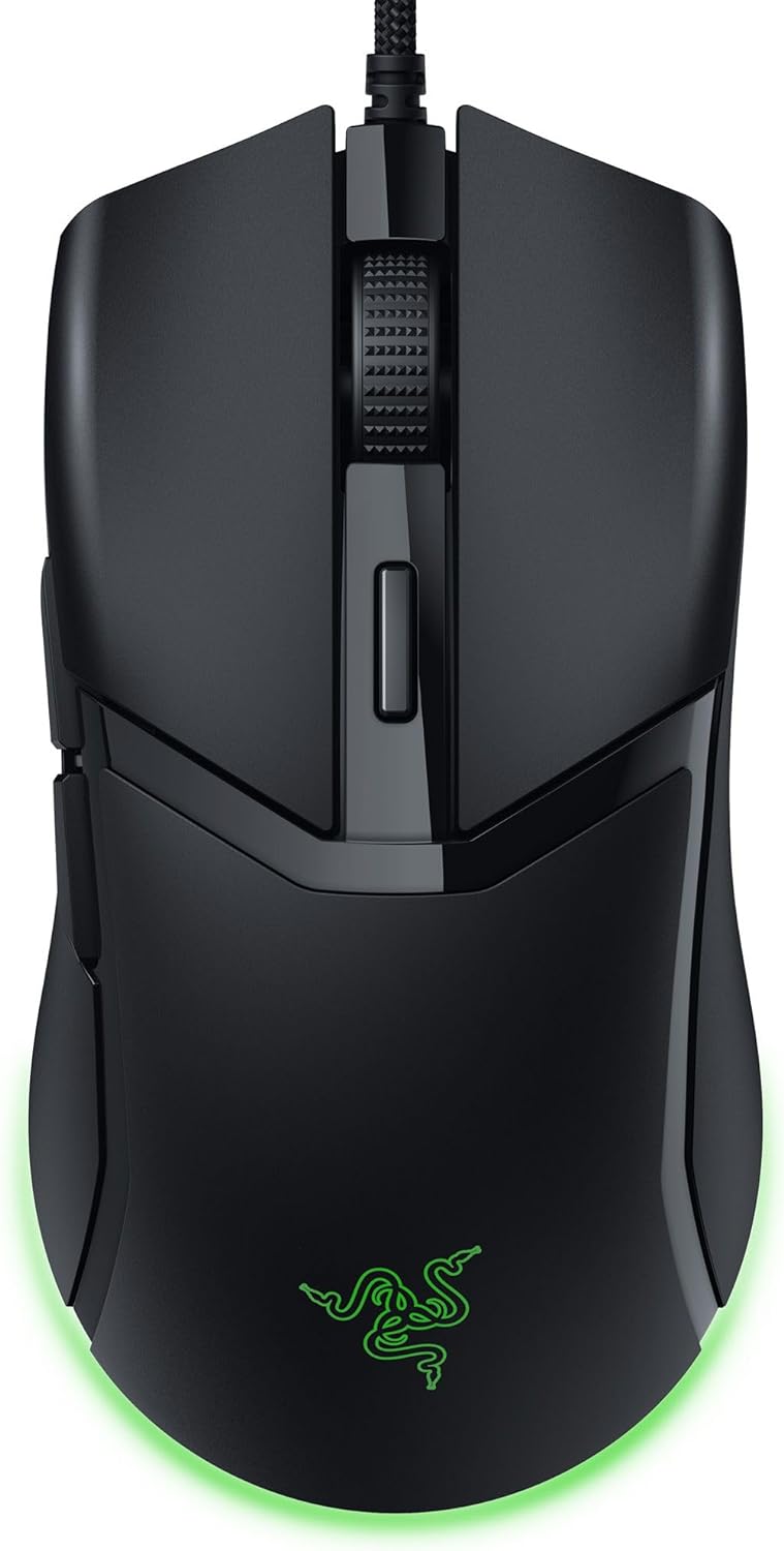 Razer Cobra Wired Gaming Mouse, Gen-3 Optical Switches, 58g, Black | Chroma RGB Lighting with Underglow, Precise 8500 DPI Optical Sensor, 100% PTFE Mouse Feet