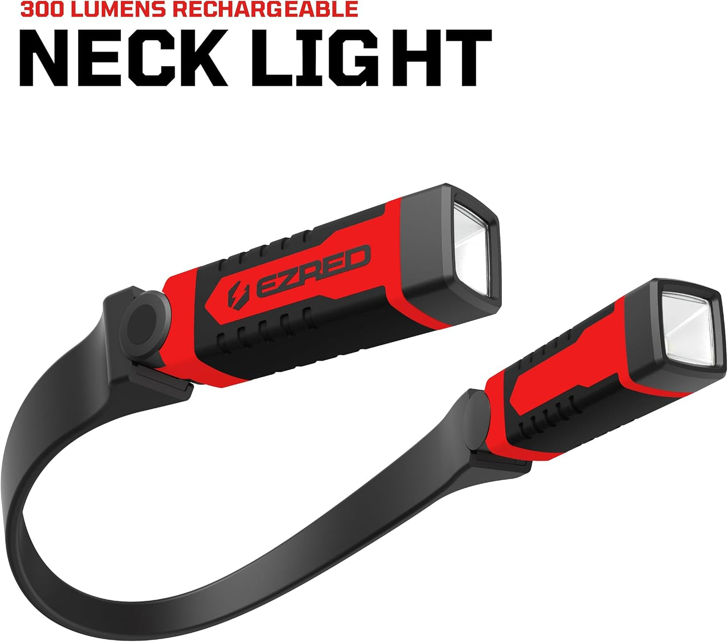 EZRED ANYWEAR Rechargeable Neck Light for Hands-Free Lighting - NK15, Perfect Light for Mechanics, Camping, Hunting, DIY Projects, Reading
