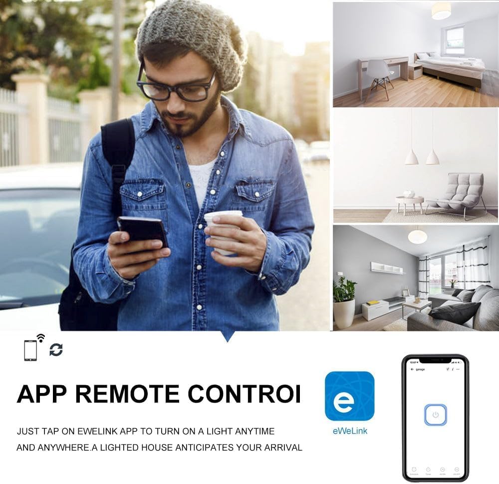 QIACHIP Smart WiFi Bulb Socket E26 E27 Light Bulb Adapter