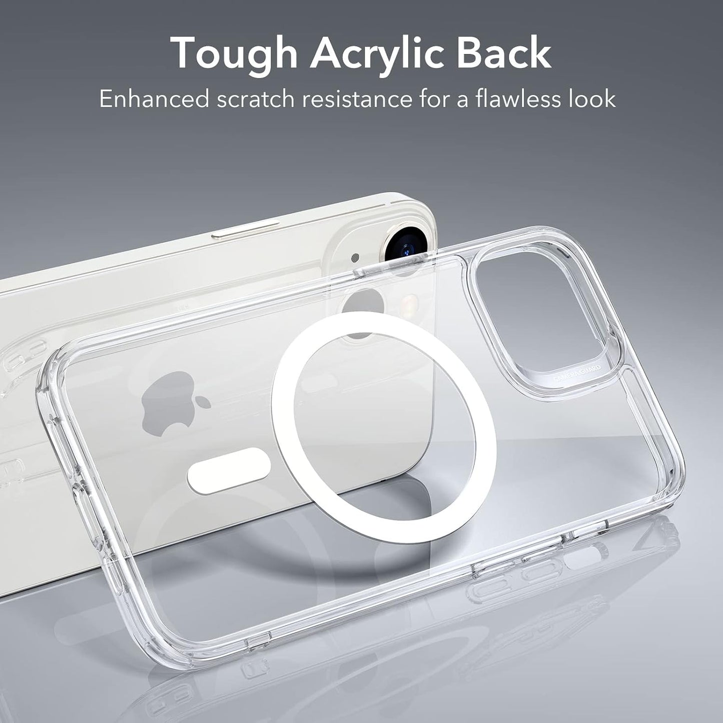 ESR for iPhone 14/13 Case for MagSafe, Anti-Yellowing, Clear | Ultra Slim, 3X Military-Grade Drop Protection, Magnetic Phone Case, Impact Absorbing, Resists Scratches