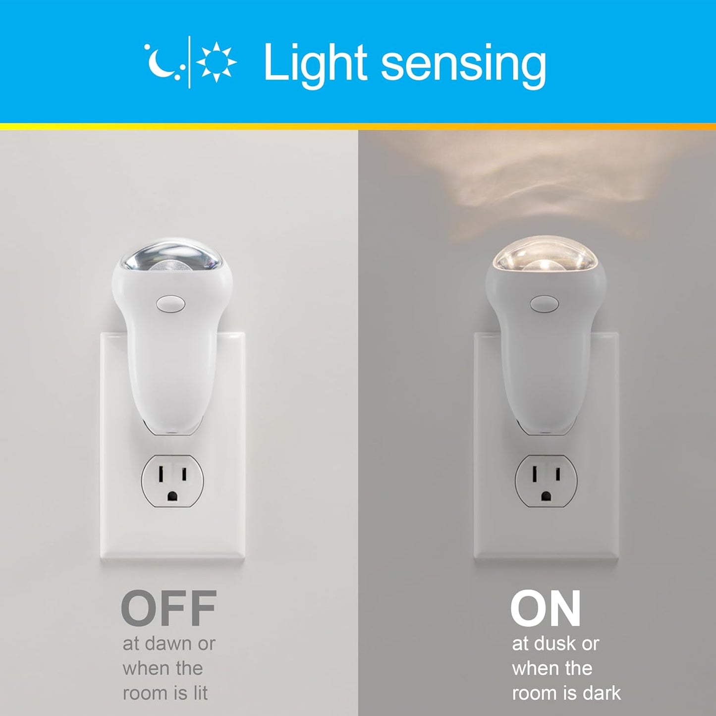 GE 3-in-1 LED Power Failure Nighlight Emergency Flashlight Soft White Night Light Plug Into Wall Rechargeable Dusk to Dawn Auto On/Off Hurricane Storm Tornado 11281