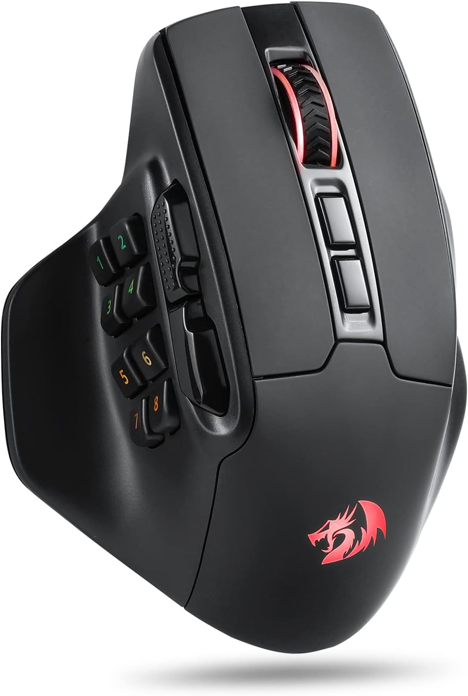 Redragon M811 PRO Wireless RGB Gaming Mouse 26K DPI Remapping Keys | Cable-Free 0 Delay Dedicated for FPS Gamers, Custom Macro Keybinds, Vibing Backlight, Ergonomic Grip Body Comfort