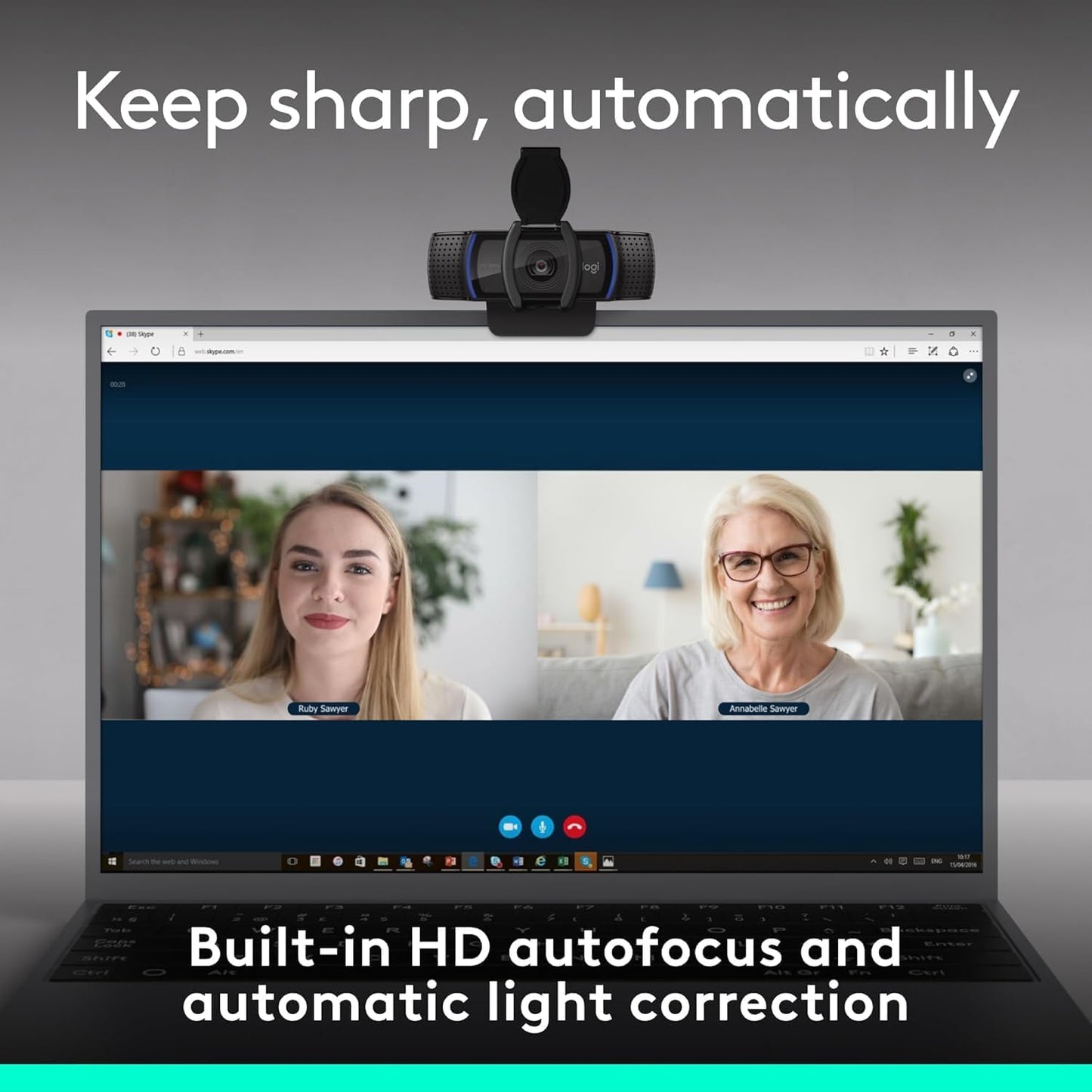 Logitech C920e HD 1080p Mic Enabled Webcam Certified Zoom Microsoft Teams | Certified for Zoom, Microsoft Teams compatible, TAA compliant