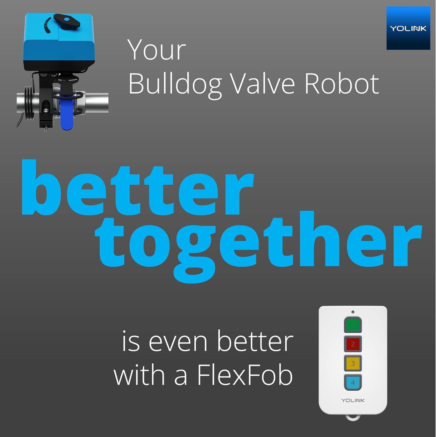 YoLink Smart Water Valve Controller 2, with Bulldog Water Valve Manipulator, Easy No-Plumber DIY Installation, Remote Control, Compatible with Alexa/Google Assistant, IFTTT - YoLink Hub Required