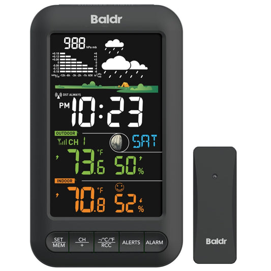 BALDR Wireless Indoor Outdoor Thermometer Weather Station Remote Sensor